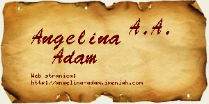 Angelina Adam vizit kartica